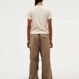 P.E NATION - Sportive Short Sleeve Tee - Washed Whisper White
