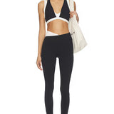P.E NATION - Wander F/L Legging - Black / Whisper White