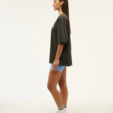 P.E NATION - Physical Oversized Tee - Washed Black
