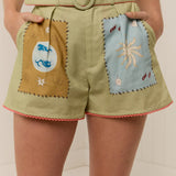 PALM NOOSA - Maya Shorts - Maya Tile