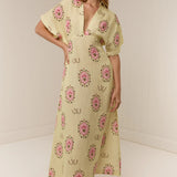 PALM NOOSA - Jasmine Dress - Savanna Tile