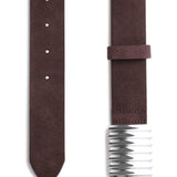 PORTER  - Turtle Belt - Brun / Silver