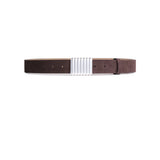 PORTER  - Turtle Belt - Brun / Silver