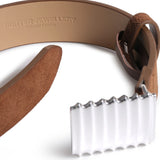 PORTER - Turtle Belt - Mocha Mousse / Silver