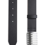 PORTER - Turtle Belt - Noir / Silver