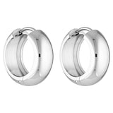 PORTER - Petite Thick Huggies - 18mm | White gold