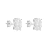 PORTER - Oval Studs | Silver