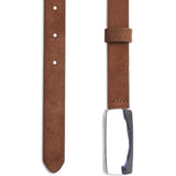PORTER - Plate Belt - Mocha Mousse / Silver
