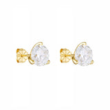 PORTER - Round Studs 2CT | Gold