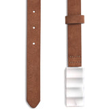 PORTER - Snail Belt - Mocha Mousse / Silver