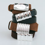 PORTER - Turtle Belt - Noir / Silver