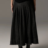 POL CLOTHING - Reece Denim Skirt - Black Wash