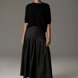 POL CLOTHING - Reece Denim Skirt - Black Wash
