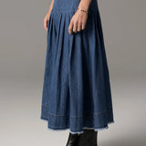 POL CLOTHING - Reece Denim Skirt - Blue Wash