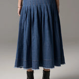 POL CLOTHING - Reece Denim Skirt - Blue Wash