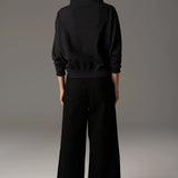 POL CLOTHING - Beech Drawcord Knit - Charcoal