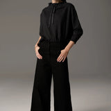 POL CLOTHING - Beech Drawcord Knit - Charcoal