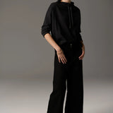 POL CLOTHING - Beech Drawcord Knit - Charcoal