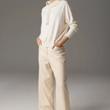 POL CLOTHING - Beech Drawcord Knit - Ivory