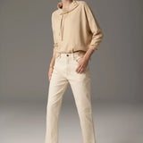 POL CLOTHING - Beech Drawcord Knit - Pebble