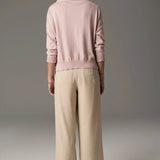 POL CLOTHING - Beech Drawcord Knit - Pink