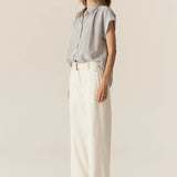 POL CLOTHING - Carsen Full Length Pant - Ecru