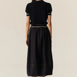 POL CLOTHING - Lask Knit Polo - Ink/Ecru
