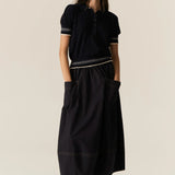 POL CLOTHING - Lask Knit Polo - Ink/Ecru
