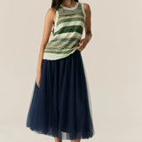 POL CLOTHING - Marc Multi Tank - Green Multi