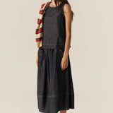 POL CLOTHING - Avrid Bubble Skirt -  Chambray