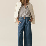 POL CLOTHING - Carsen Crop Pant - Light Wash
