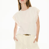 POL CLOTHING - Oskar Pant - Ecru