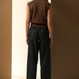 POL CLOTHING - Muhle Barrel Pant - Black