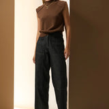 POL CLOTHING - Muhle Barrel Pant - Black