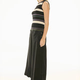 POL CLOTHING - Fey Ribbed Tank - Black Multi