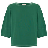 POL CLOTHING - Harlyn Topstitch Tee - Green