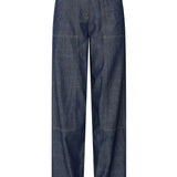 POL CLOTHING - Muhle Barrel Pant - Indigo