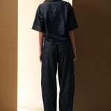 POL CLOTHING - Muhle Barrel Pant - Indigo