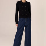 POL CLOTHING - Andie Cropped Jean - Blue Wash