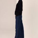 POL CLOTHING - Andie Cropped Jean - Blue Wash