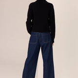POL CLOTHING - Andie Cropped Jean - Blue Wash