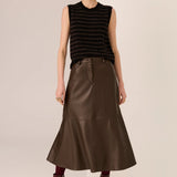 POL CLOTHING - Hugo Skirt - Choc