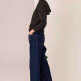 POL CLOTHING - Andie Cropped Jean - Blue Wash