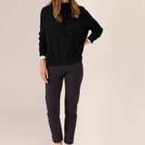 POL CLOTHING - Rowan Drawcord Knit - Black