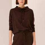 POL CLOTHING - Rowan Drawcord Knit - Chocolate