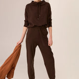 POL CLOTHING - Rowan Drawcord Knit - Chocolate