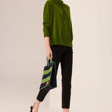 POL CLOTHING - Rowan Drawcord Knit - Green
