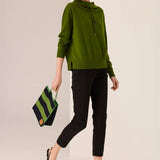 POL CLOTHING - Rowan Drawcord Knit - Green