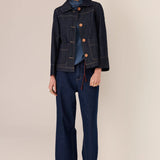 POL CLOTHING - Andie Denim Jacket - Dark Wash
