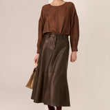 POL CLOTHING - Nora Top - Chocolate
